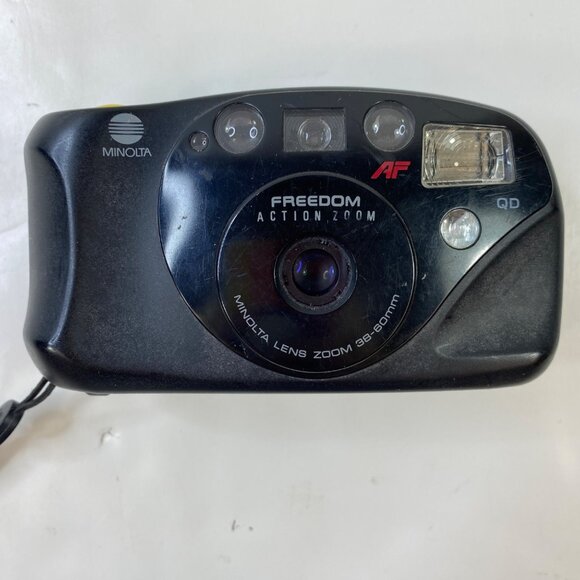 Minolta Freedom Action Zoom AF 35mm Film Camera Point & Shoot w/ flash - Picture 2 of 9
